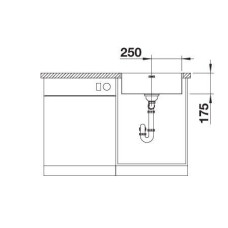 Кухонна мийка Blanco SUPRA 500-IF R12 (526351) полірована