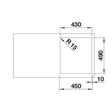 Кухонна мийка Blanco SUPRA 400-IF/A R12 (526353) полірована