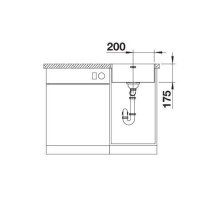 Кухонна мийка Blanco SUPRA 400-IF/A R12 (526353) полірована