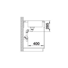Кухонна мийка Blanco SUPRA 400-IF/A R12 (526353) полірована