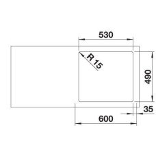 Кухонна мийка Blanco SUPRA 500-IF/A R12 (526355) полірована