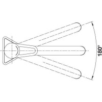 Кухонний змішувач Blanco WEGA II (526981) вулканічний сірий