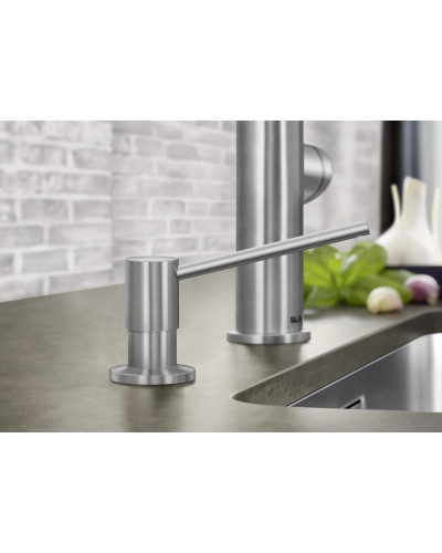 Дозатор рідкого миючого засобу Blanco TORRE PVD STEEL (526430)