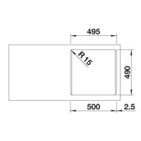 Кухонна мийка Blanco NAYA 5 (526584) сірий беж