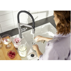 Кухонний змішувач Blanco SONEA-S Flexo (526616) нержавіюча сталь