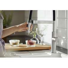 Кухонний змішувач Blanco SONEA-S Flexo (526616) нержавіюча сталь