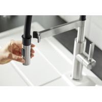 Кухонний змішувач Blanco SONEA-S Flexo (526616) нержавіюча сталь