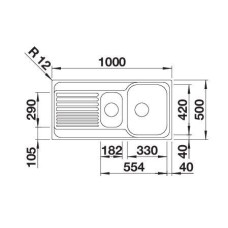 Кухонна мийка Blanco TIPO II 6 S (526620) матова