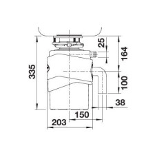 Подрібнювач відходів Blanco FWD MAX (526648)