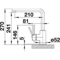 Кухонний змішувач Blanco MILA (526657) чорний матовий