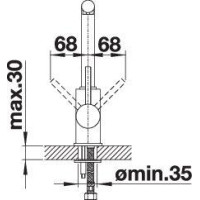 Кухонний змішувач Blanco MILA (526657) чорний матовий