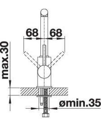 Кухонний змішувач Blanco MILA (526657) чорний матовий