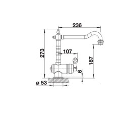 Кухонний змішувач Blanco TRADON (526688) satin gold