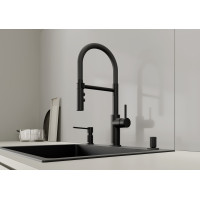 Кухонний змішувач Blanco CATRIS-S Flexo Filter (526707) чорний матовий