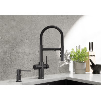 Кухонний змішувач Blanco CATRIS-S Flexo Filter (526707) чорний матовий