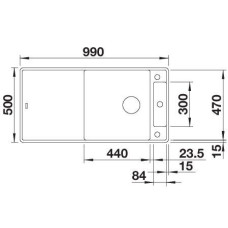 Кухонна мийка Blanco AXIA III XL 6S-F (523529) білий