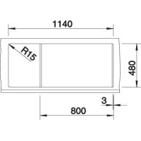 Кухонна мийка Blanco  Metra 8 S 527303 вулканічний сірий