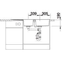 Кухонна мийка Blanco  Metra 8 S 527303 вулканічний сірий