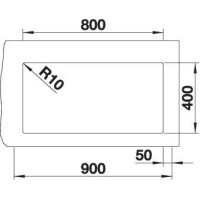 Кухонна мийка Blanco SUBLINE 800-U 527357 вулканічний сірий