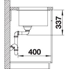 Кухонна мийка Blanco SUBLINE 800-U 527357 вулканічний сірий