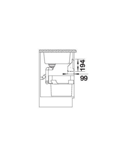 Поличка під мийку Blanco Orga Shelf H 600 мм 527459