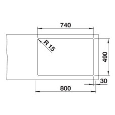 Кухонна мийка Blanco CLARON 700-IF/A Durinox (523394)