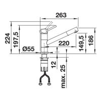 Кухонний змішувач Blanco KANO-F 527959 хром