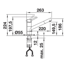 Кухонний змішувач Blanco KANO-F 527959 хром