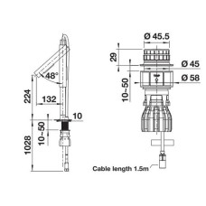 Кухонний змішувач Blanco LUNEOO-S 527975 satin dark steel