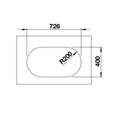 Кухонна мийка Blanco OOVALON 700-U VELGRANIT 527989 містичний чорний