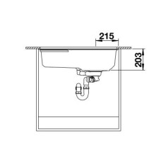 Кухонна мийка Blanco OOVALON 700-U VELGRANIT 527989 містичний чорний