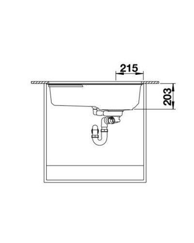 Кухонна мийка Blanco OOVALON 700-U VELGRANIT 527989 містичний чорний