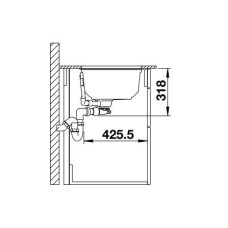 Кухонна мийка Blanco OOVALON 700-U VELGRANIT 527989 містичний чорний
