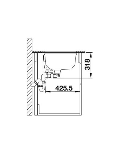 Кухонна мийка Blanco OOVALON 700-U VELGRANIT 527989 містичний чорний
