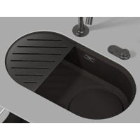 Кухонна мийка Blanco OOVALON 700-U VELGRANIT 527989 містичний чорний