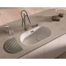 Кухонна мийка Blanco OOVALON 700-U VELGRANIT 527990 хмарний білий