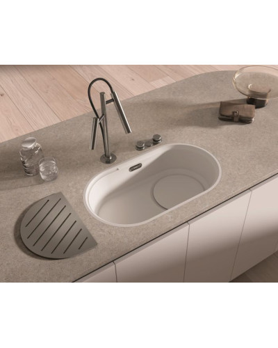 Кухонна мийка Blanco OOVALON 700-U VELGRANIT 527990 хмарний білий