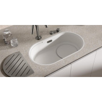 Кухонна мийка Blanco OOVALON 700-IF VELGRANIT 527992 хмарний білий