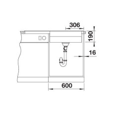 Кухонна мийка Blanco ETAGON XL 6 S  528094 темна скеля