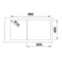 Кухонна мийка Blanco ETAGON XL 6 S 528092 чорний