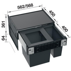 Система сортування сміття Blanco SELECT II Big 60/2 528147