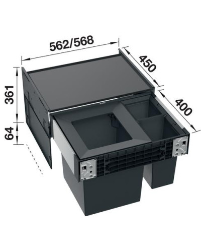 Система сортування сміття Blanco SELECT II Big 60/3 528148