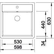 Кухонна мийка Blanco PANOR 60 (514486) глянсовий білий