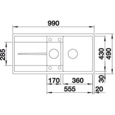 Кухонна мийка Blanco METRA 6 S-F (519115) білий