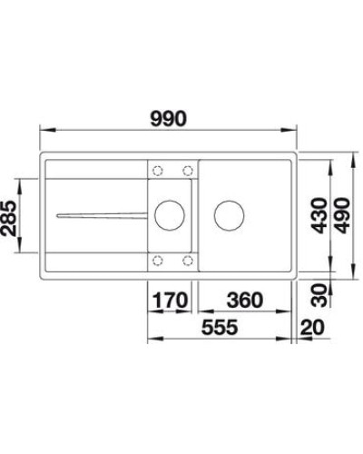 Кухонна мийка Blanco METRA 6 S-F (519115) білий