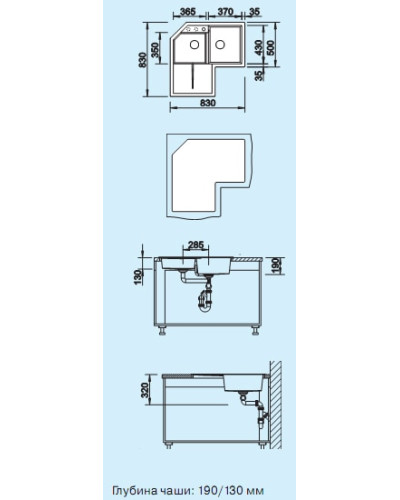 Кухонна мийка Blanco METRA 9E (515576) антрацит