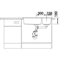 Кухонна мийка Blanco METRA 9 (518886) темна скеля