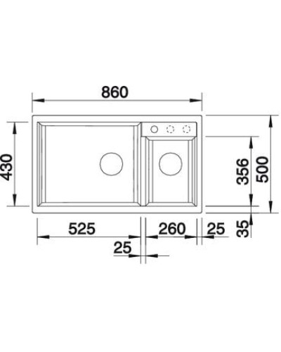 Кухонна мийка Blanco METRA 9 (518886) темна скеля