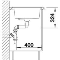 Кухонна мийка Blanco METRA 9 (518886) темна скеля