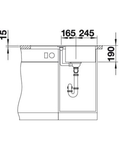 Кухонна мийка Blanco METRA 45 S-F (519081) антрацит